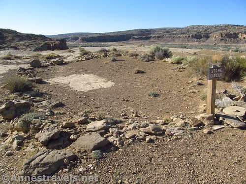 The Stone Circle on the Pueblo Alto Loop, Chaco Culture National Historical Park, New Mexico