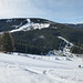 snowpark na Javoru, v pozadí Hnědý vrch