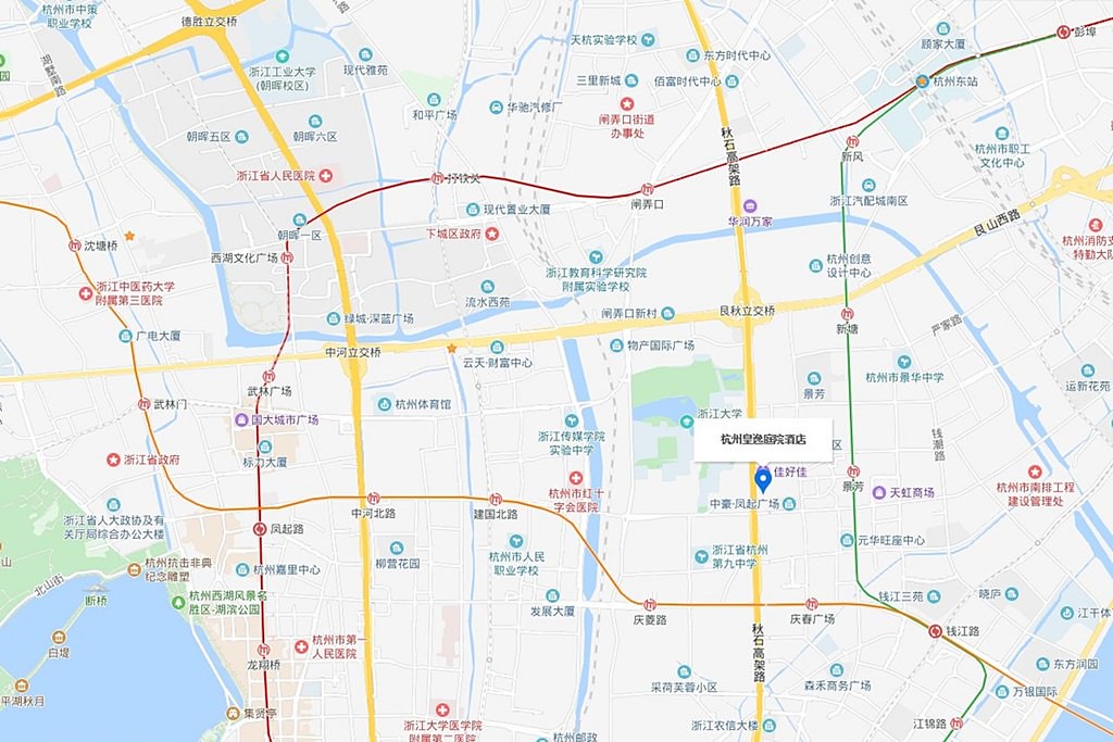 Hangzhou Cosy Park Hotel Map
