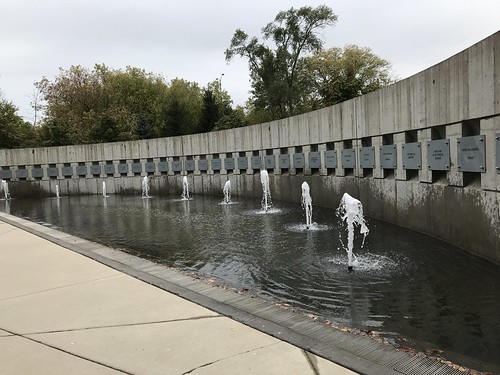 Holocaust Museum Outdoor Fountain of the Righteous, at the Illinois Holocaust Museum and Education Center. From History Comes Alive Touring Chicago’s North Shore