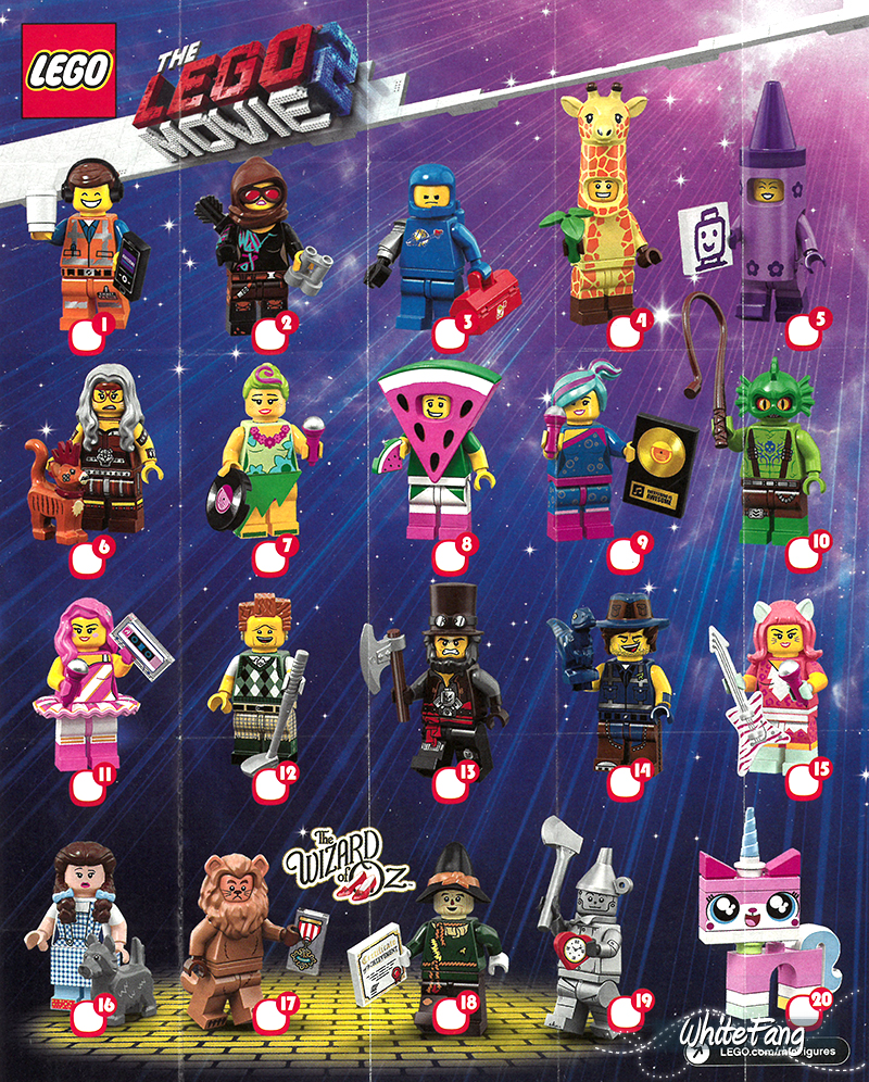 You Pick LEGO Minifigures 71023 The LEGO Movie 2 The Second Part Complete Set 