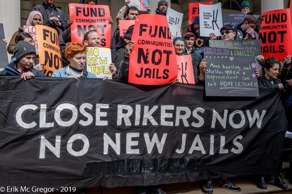 No New Jails NYC rally at City Hall Steps