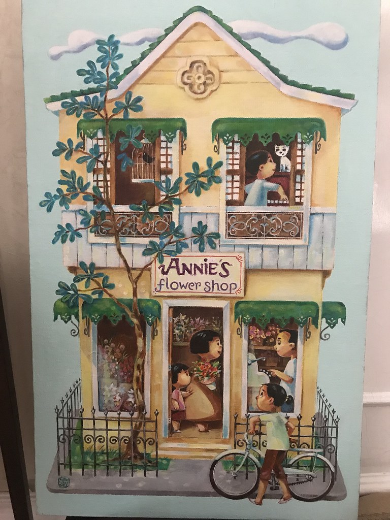 Annie''s flower shop painting
