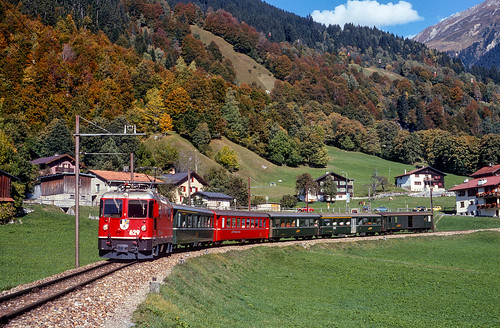 rhätischebahn rhb klostersdorf graubünden zwitserland dieschweiz