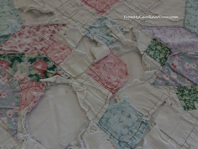 Extreme Damage Quilt Repair at FromMyCarolinaHome.com