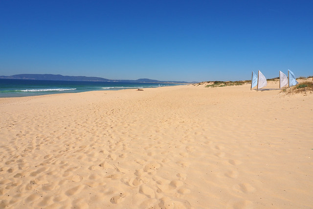 Comporta Beach and flags, Portugal