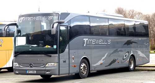 BF13 HRA ‘Timewell’s Travel Ltd.’ Mercedes-Benz Tourismo on Dennis Basford’s railsroadsrunways.blogspot.co.uk’