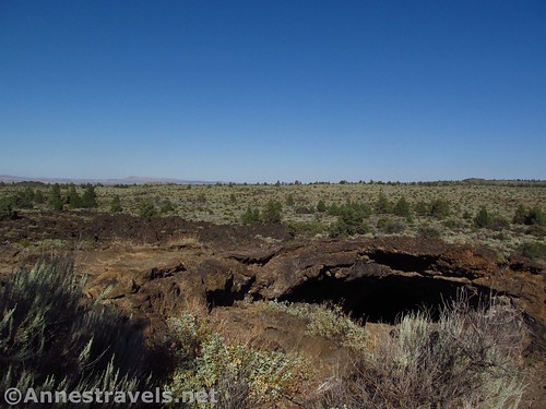 Cave entrance in Lava Beds National Monument, California