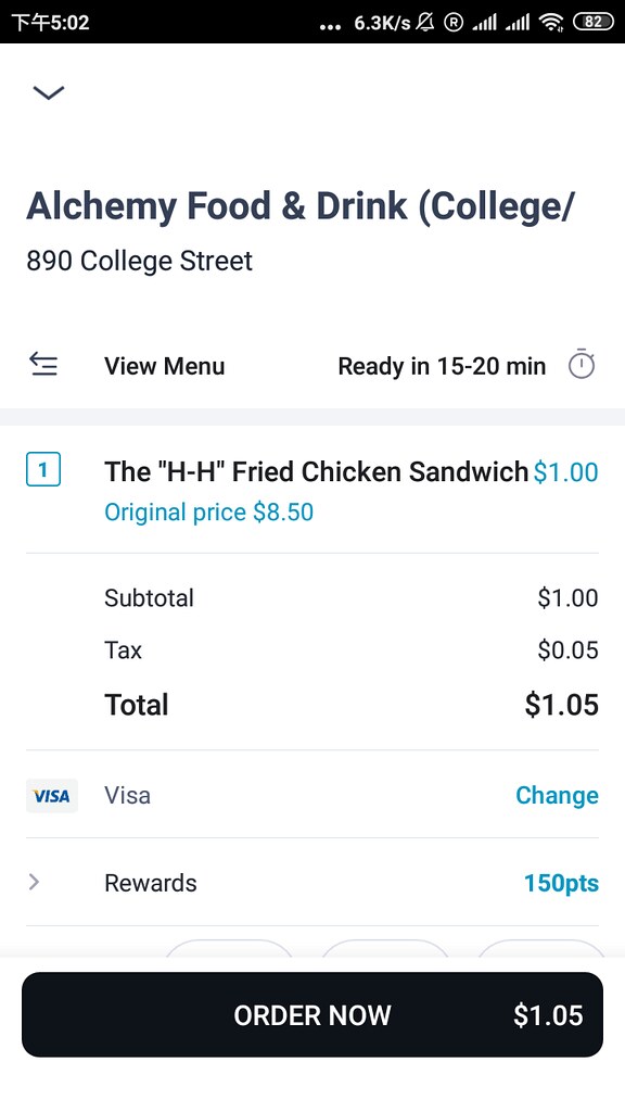 The "H-H" Fried Chicken Sandwich