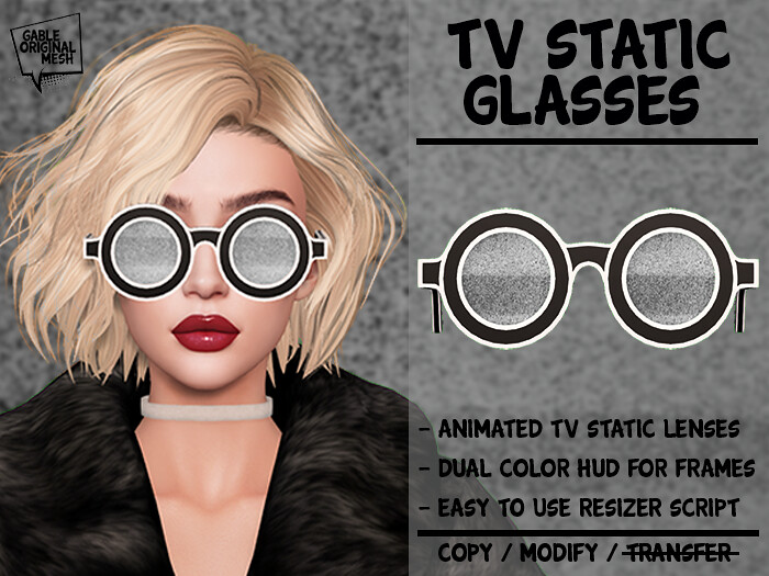 Animated Glasses - TV Static - TeleportHub.com Live!