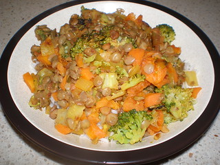 Curried Lentil Stir-Fry with Fennel and Apricots
