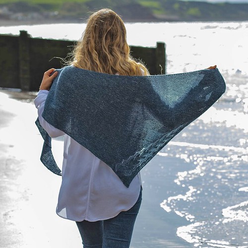 Irish Sea by Susanna Winter is a free pattern with purchase of The Fibre Company Meadow