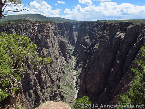 View from Exclamation Point near midday, Black Canyon of the Gunnison National Park, Colorado