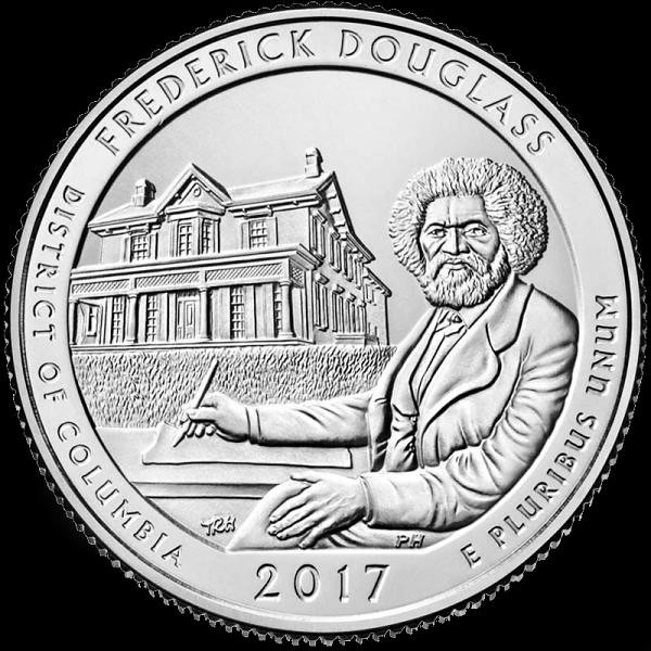 25 Centov USA 2017, Frederick Douglass National Historic Site