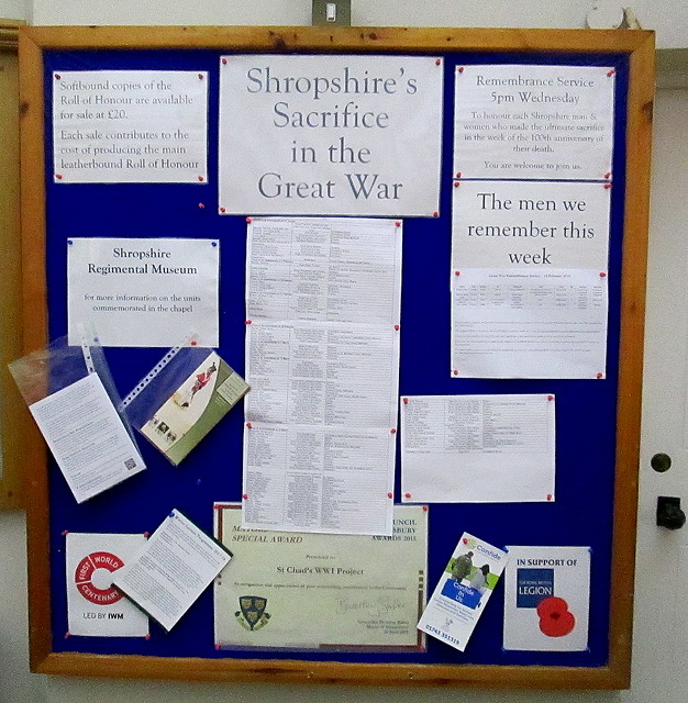 Shropshire's Sacrifice in the Great War