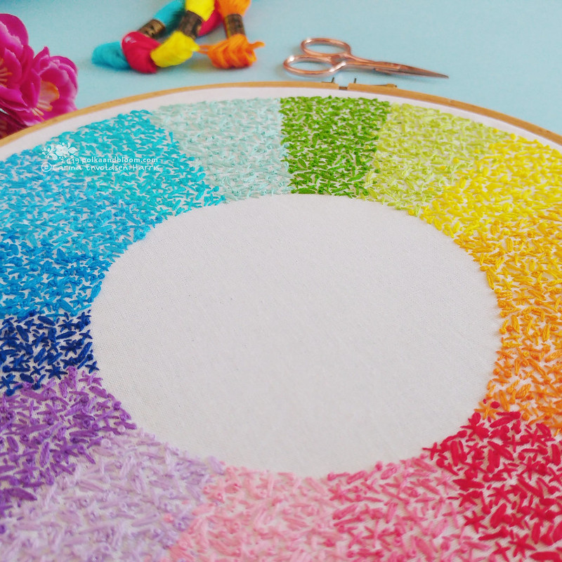 Wheel of Colour embroidery pattern