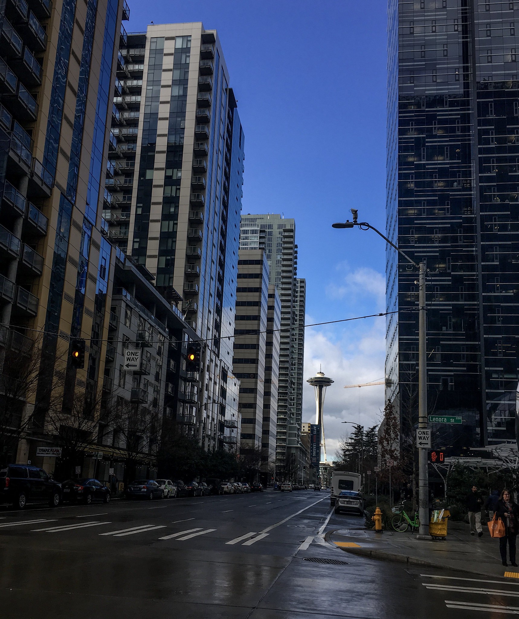 Blue sky in Seattle