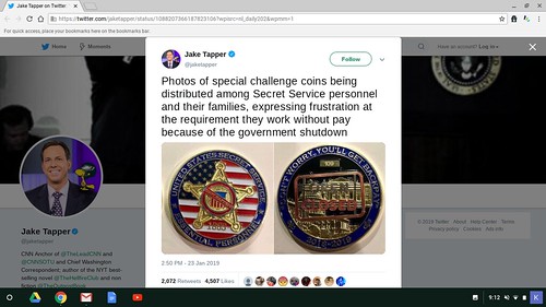 Tepper Secret Service Challenge coin post