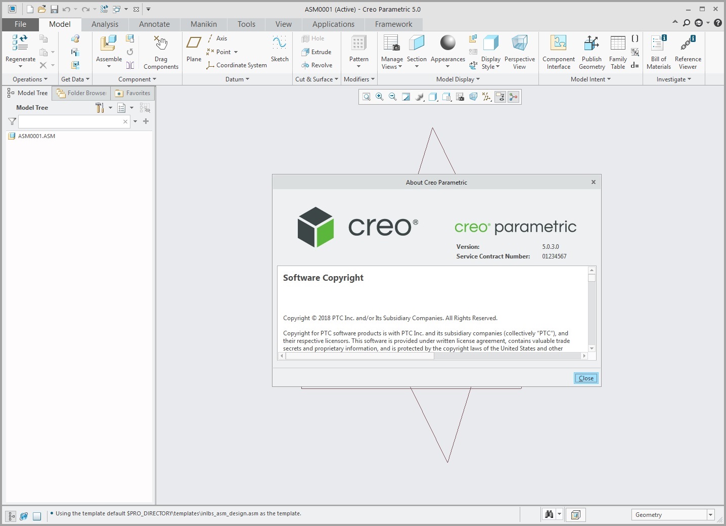 Working with PTC Creo 5.0.3.0 parametric full license
