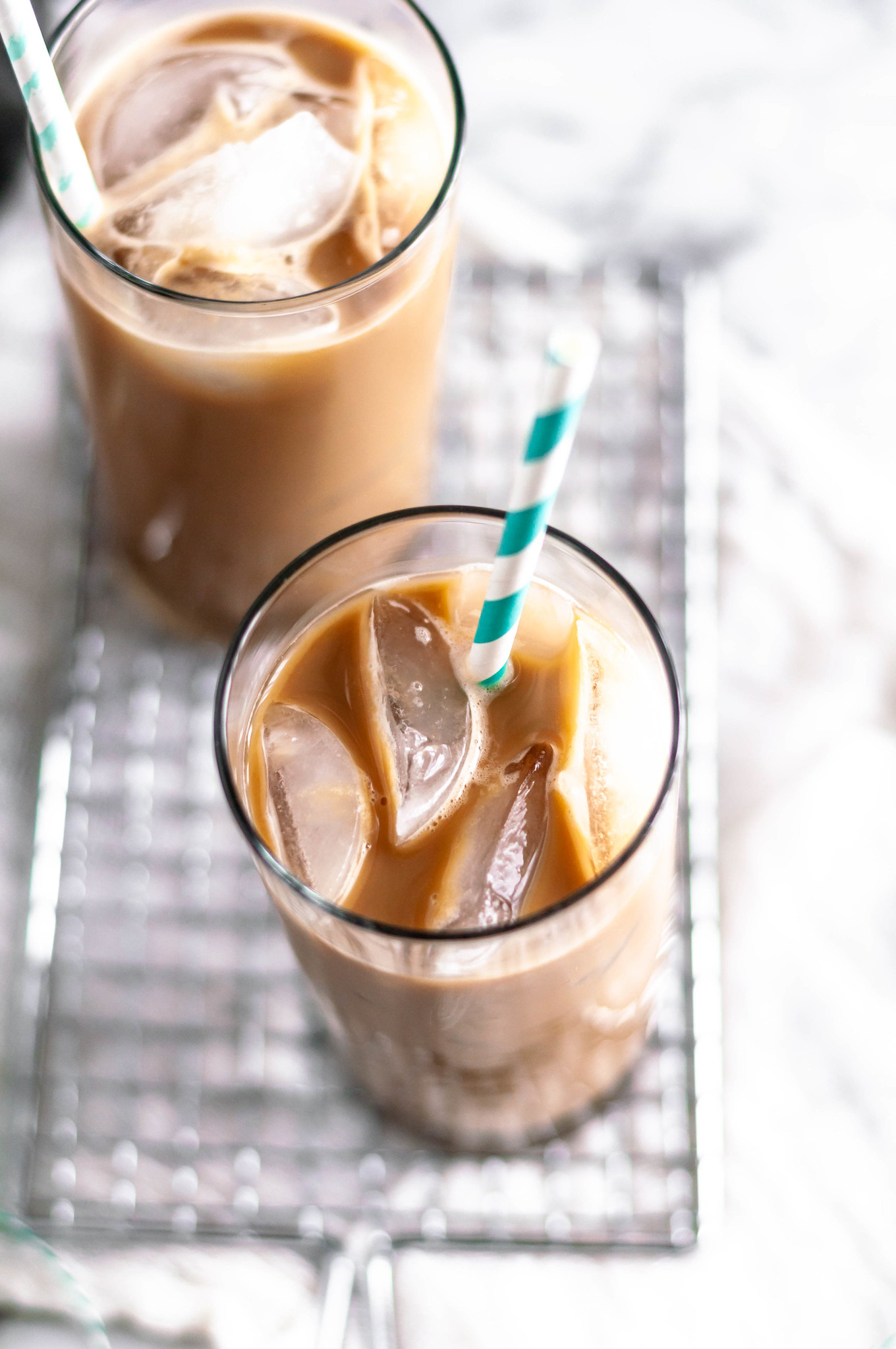 Meet your new morning favorite. Iced Irish Coffee includes a simple homemade (non-alcoholic) Irish creamer, cold brew coffee and a little brown sugar.