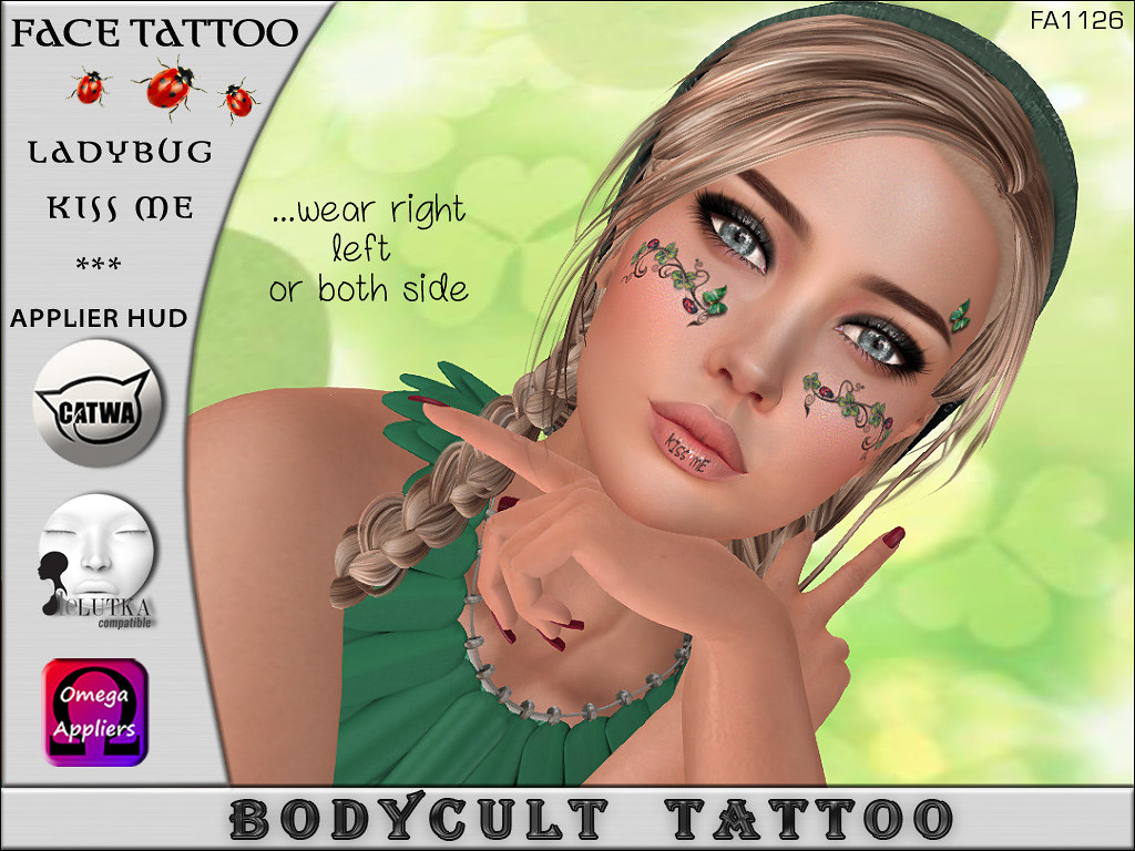 BodyCult Tattoo FACE Ladybug KissME-by TWE12 Event - TeleportHub.com Live!