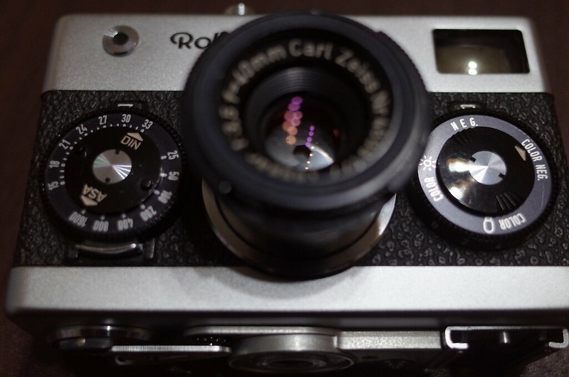 Rollei35フィルム感度 絞りリング レンズ フィルムタイプ シャッタースピードダイヤル