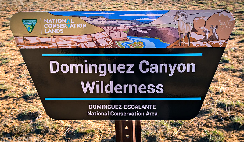 Dominguez Canyon Wilderness Sign