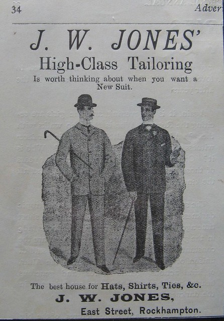 J.W. Jones, Tailors - Rockhampton, Qld - 1907