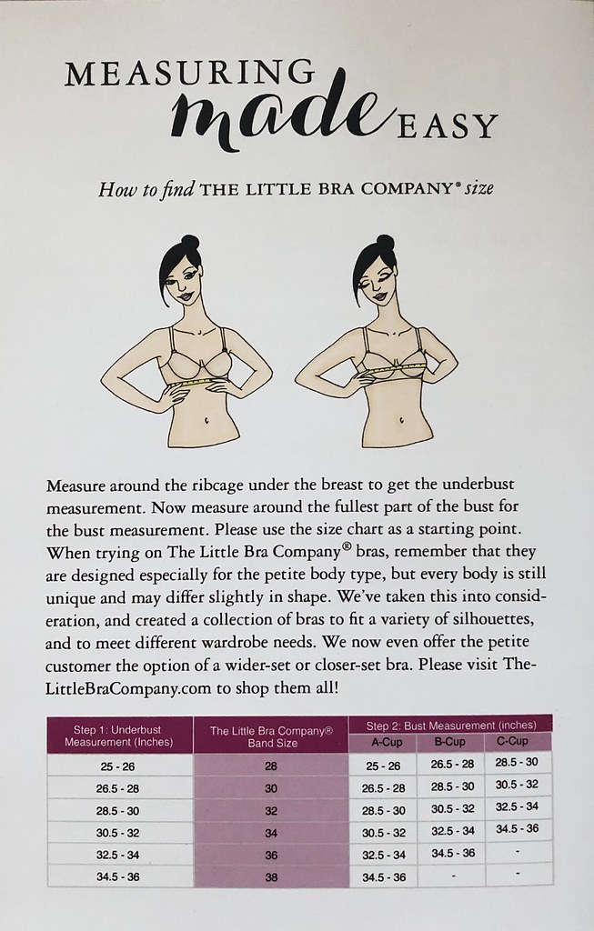 The Little Bra Company - Measurement Guide