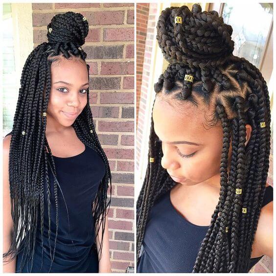 Last Box Braids Hairstyles 2019 Pictures - fashionist now