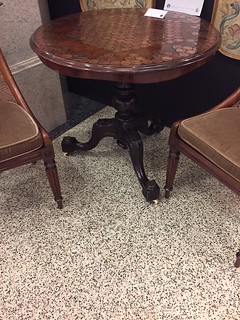 Table with coins