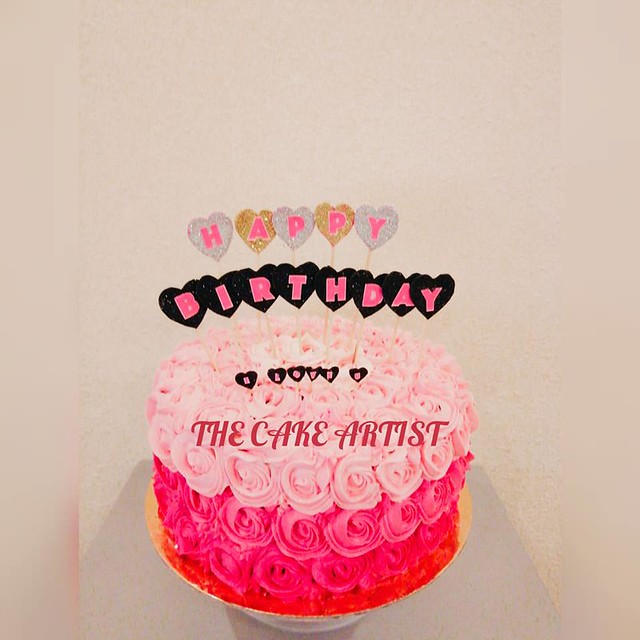 12-inch Rosette Cake by Dua Afzal of The Cake Artist