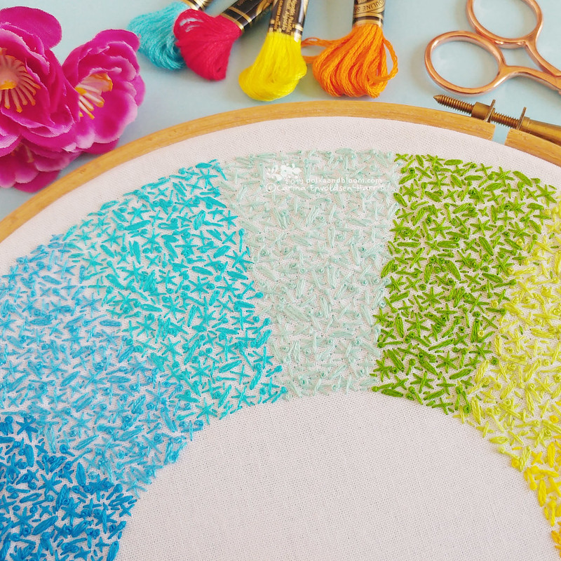Wheel of Colour embroidery pattern