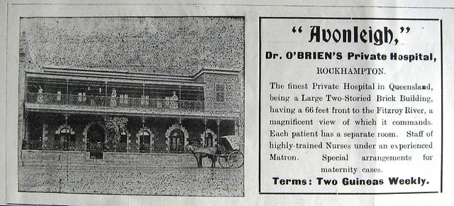 Avonleigh Private Hospital, Rockhampton, Qld - 1907