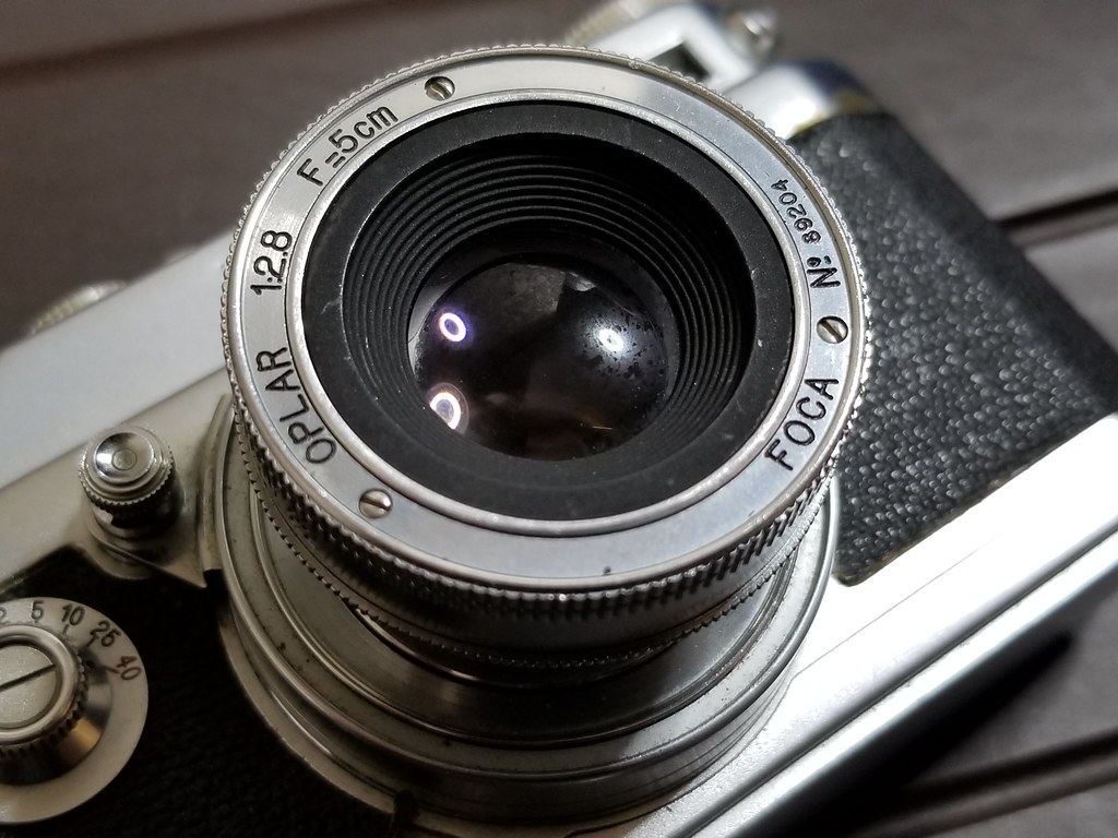 カメラ フィルムカメラ フィルムカメラ】FOCA Universal R用レンズOPLAR 5cm f2.8を借りて使っ 