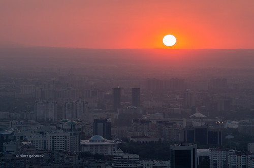 almaty sunset kazakh kazakhstan central asia asian city architecture buildings panorama panoramic landscape pietkagab photography pentax pentaxk5ii piotrgaborek travel trip tourism koktobe adventure sightseeing evening