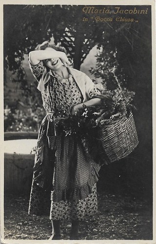 Maria Jacobini in La bocca chiusa (1925)
