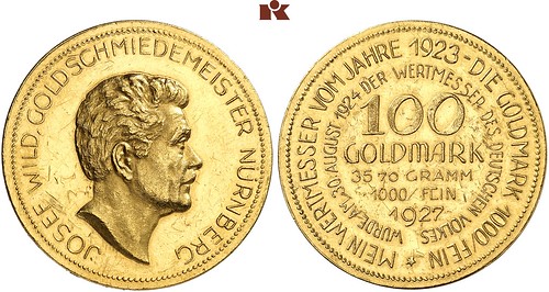 Josef Wild. 100 gold marks 1927