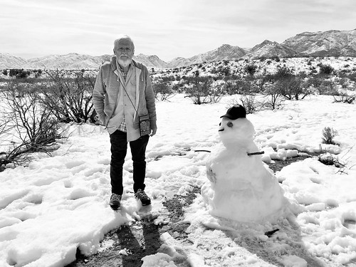 arizona snow snowman blackandwhite