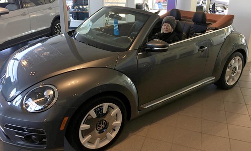 Test sitting in the 2019 "Final Edition" Beetle