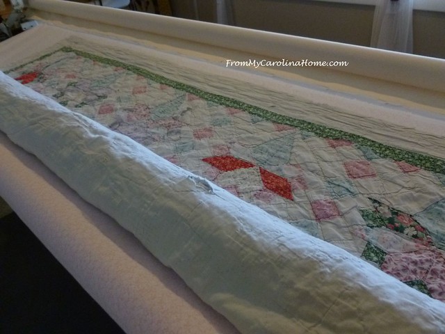 Extreme Damage Quilt Repair at FromMyCarolinaHome.com