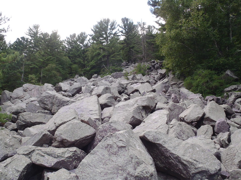 Talus slope of Baraboo quartzite