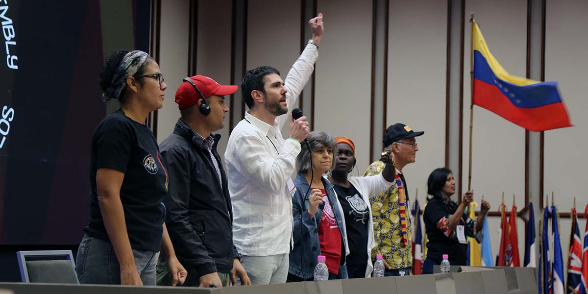 Asamblea Internacional de los Pueblos cierra con manifiesto en defensa de la soberanía de Venezuela