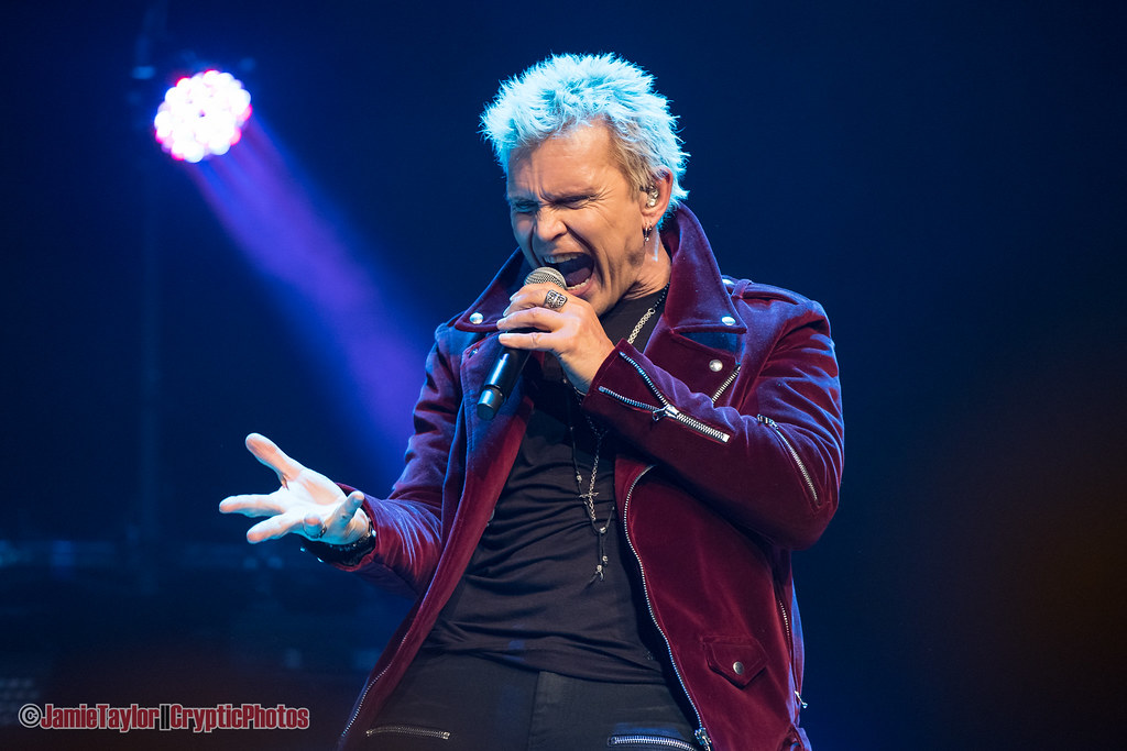 English musician Billy Idol performing at The Vogue Theatre in Vancouver, BC March 3rd, 2019