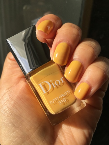 dior yellow nail polish