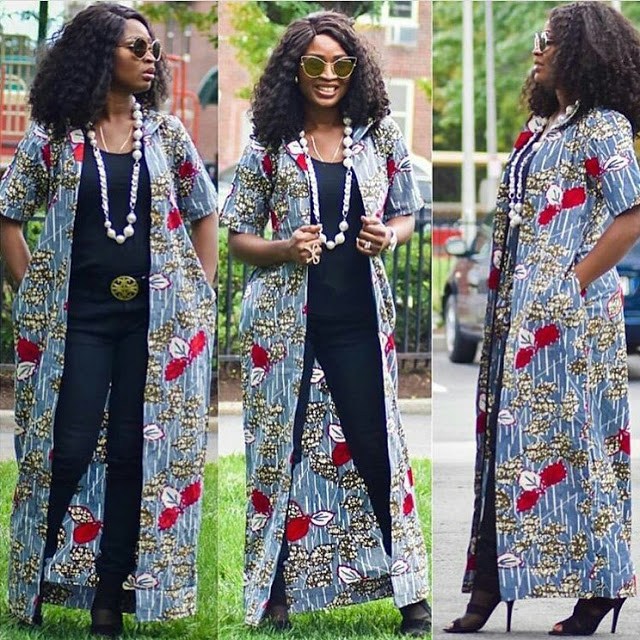 Stylish Kimono Ankara Styles 2019 - fashionist now