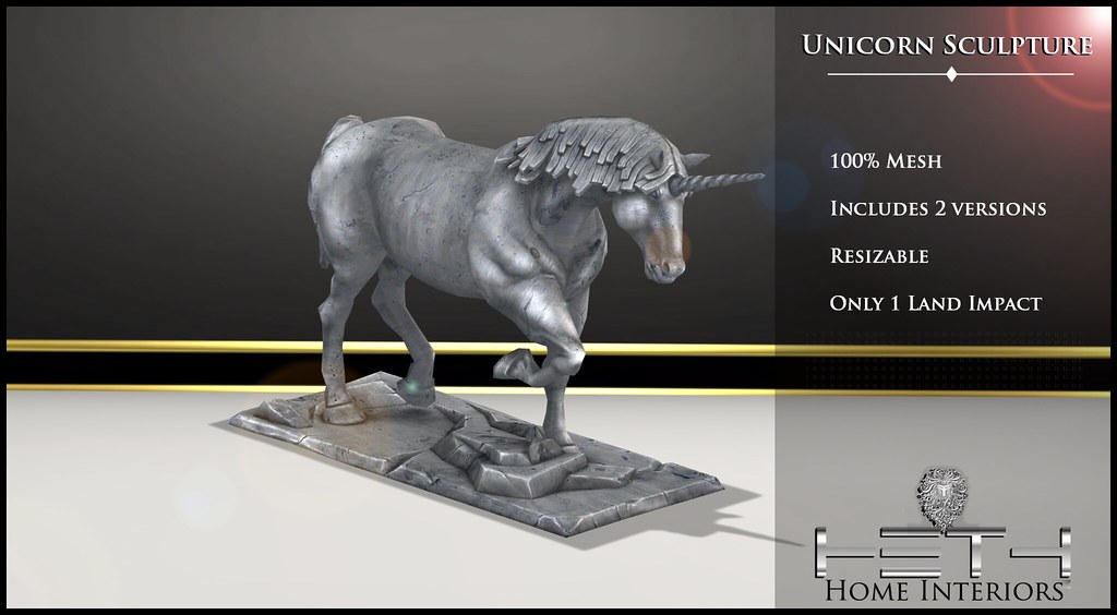 HHI - Unicorn Sculpture POSTER - TeleportHub.com Live!