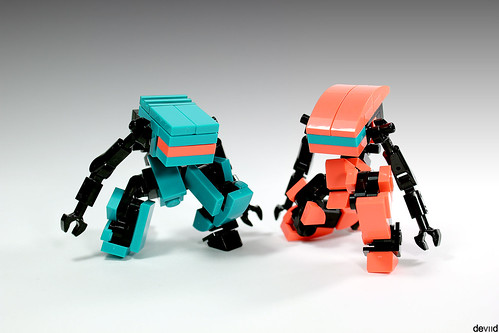 Military support drones DT14 & VBC15 (Dark Turquoise & Coral)