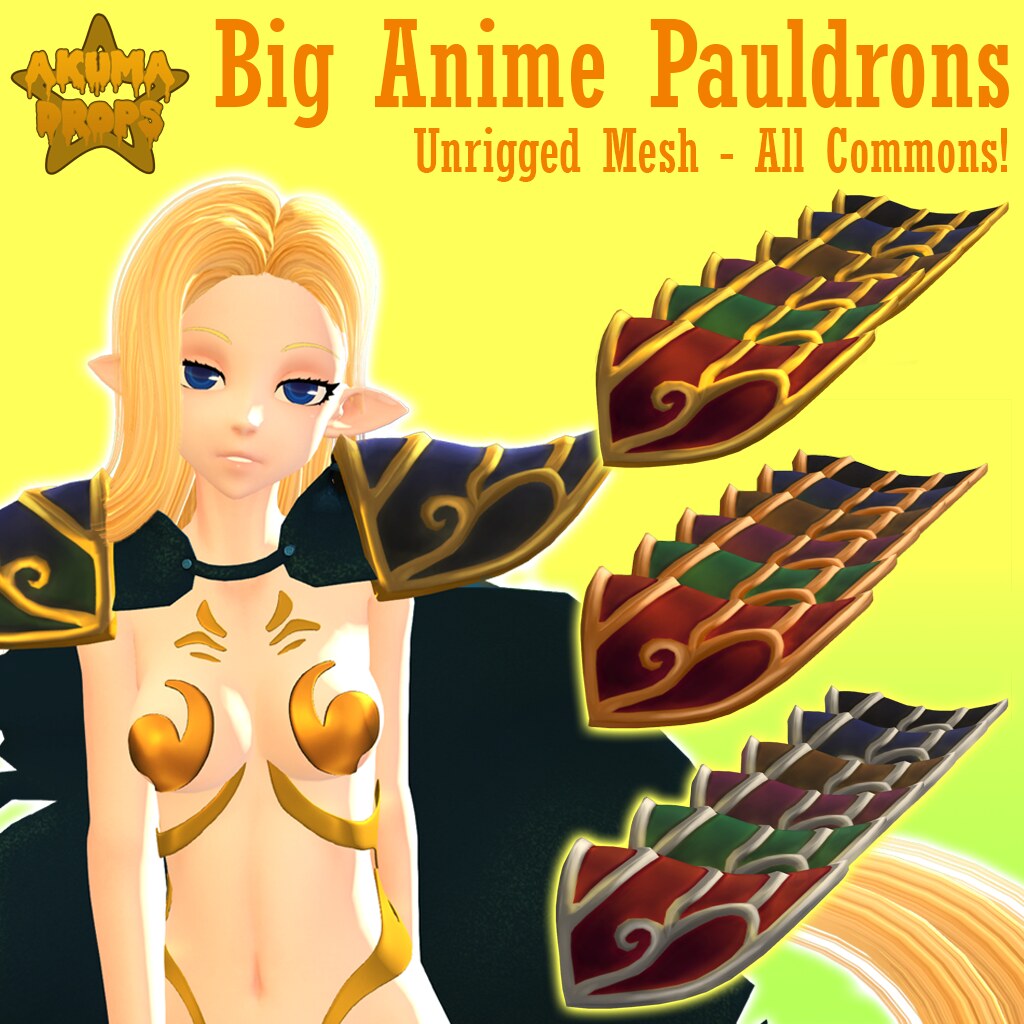 Big Anime Pauldrons @ Gacha Guild! - TeleportHub.com Live!