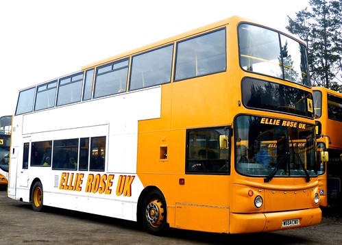 W664 CWX ‘Ellie Rose Travel Ltd.’, ‘Ellie Rose UK’. Volvo B7TL / Alexander ALX 400 on Dennis Basford’s railsroadsrunways.blogspot.co.uk’